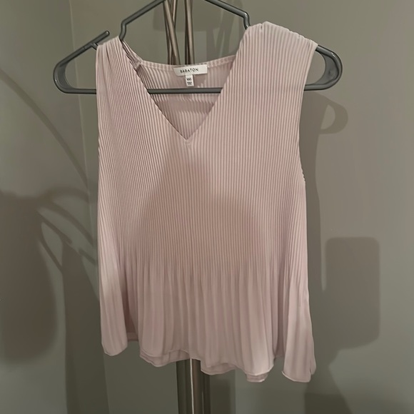 Aritzia Babaton Damien Blouse Beige - Picture 2 of 4